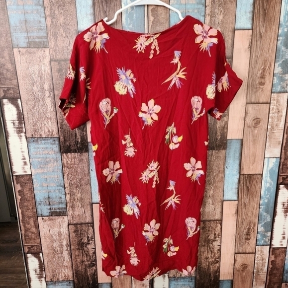 Madewell Novel Dress in Bird of Paradise. - Picture 4 of 6